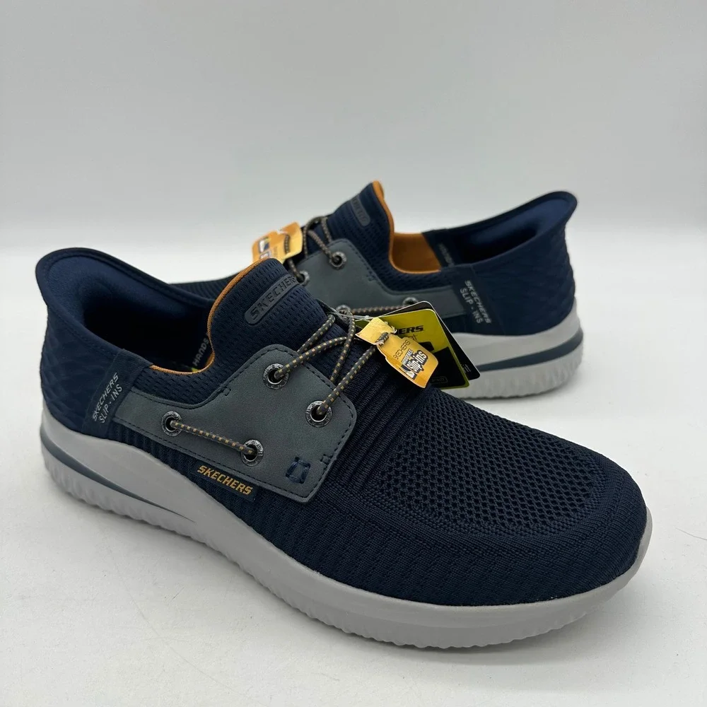 Skechers 210606 NVY Slip-ins Mens Size‎ 9 Delson 3.0 ROTH Hands Free Sneakers - Picture 3 of 13